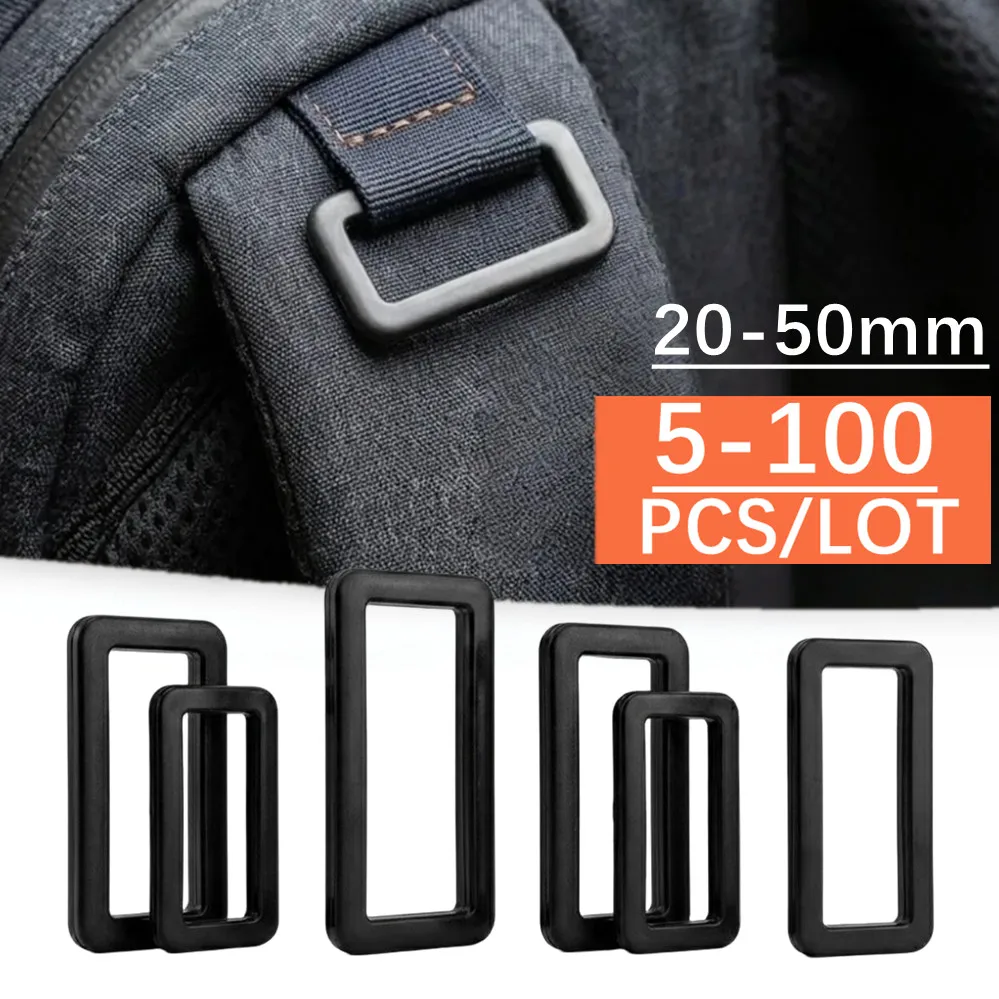 5-100 Pcs 20/25/32/38/50mm Metal Bags Buckle for Bag Strap Ring Hook Webbing Tri Glide Adjuster Clasp Dog Collar Loop DIY