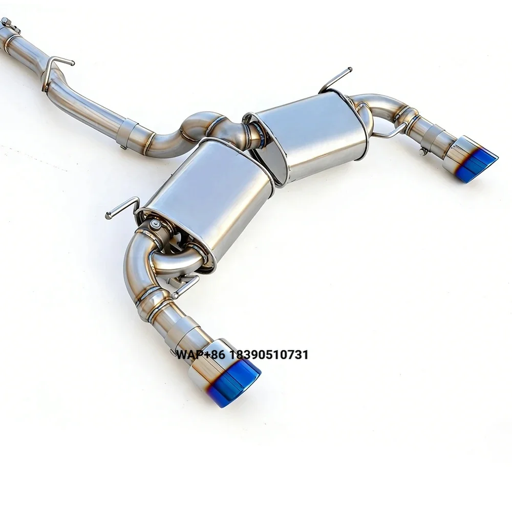 High-performance cat Back Exhaust System Muffler for BRZ 2.4 2020-2024 Stainless Steel Sports Car Sound Bluish Tip