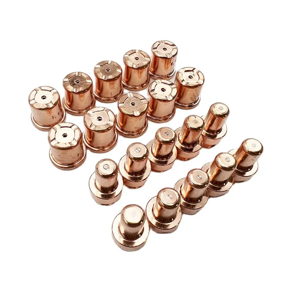 깍지 소용돌이 링, HF 파일럿 아크 CP-70 CB-70 CB 70 LT-70 LT 70 PF0065 플라즈마 절단 토치용, 10 팁 및 10 전극