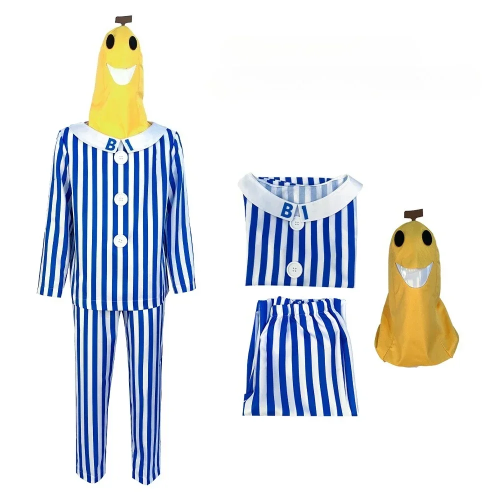 Costumes de cosplay d'Halloween, ensembles de pyjamas bananes, costumes amusants, émission télévisée, déguisement de carnaval d'Halloween
