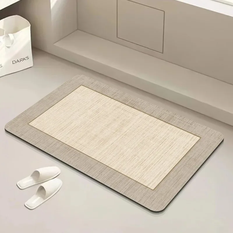 Ins Minimalist Style Soft Carpet Bathroom Non-silp Door Mat Suitable for Living Room Entrance Decorative Accessories Bedroom Pad