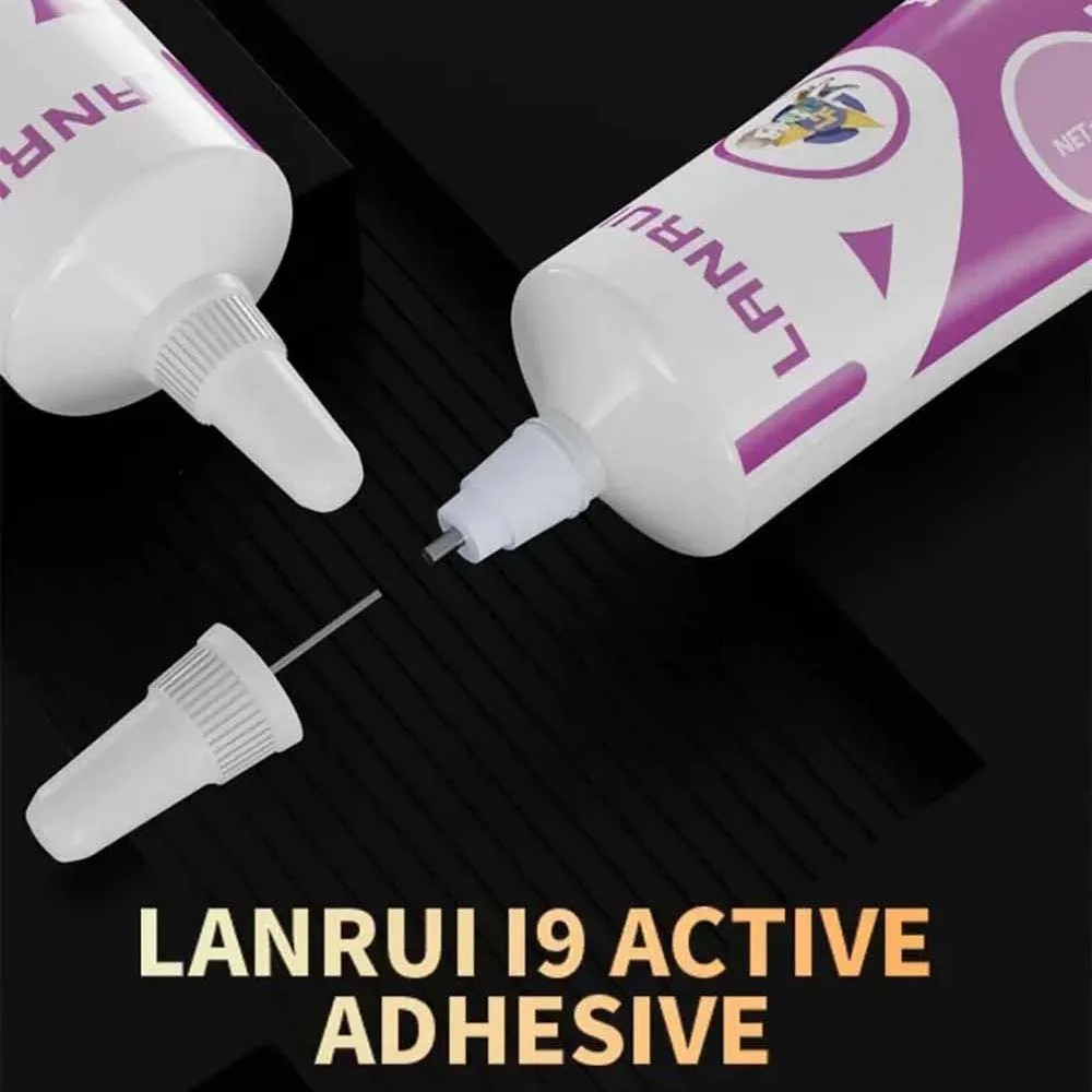 Lanrui i9 cola adesiva forte multifuncional para celular, moldura intermediária, capa traseira, pasta de tela, ferramentas de reparo de remodelação