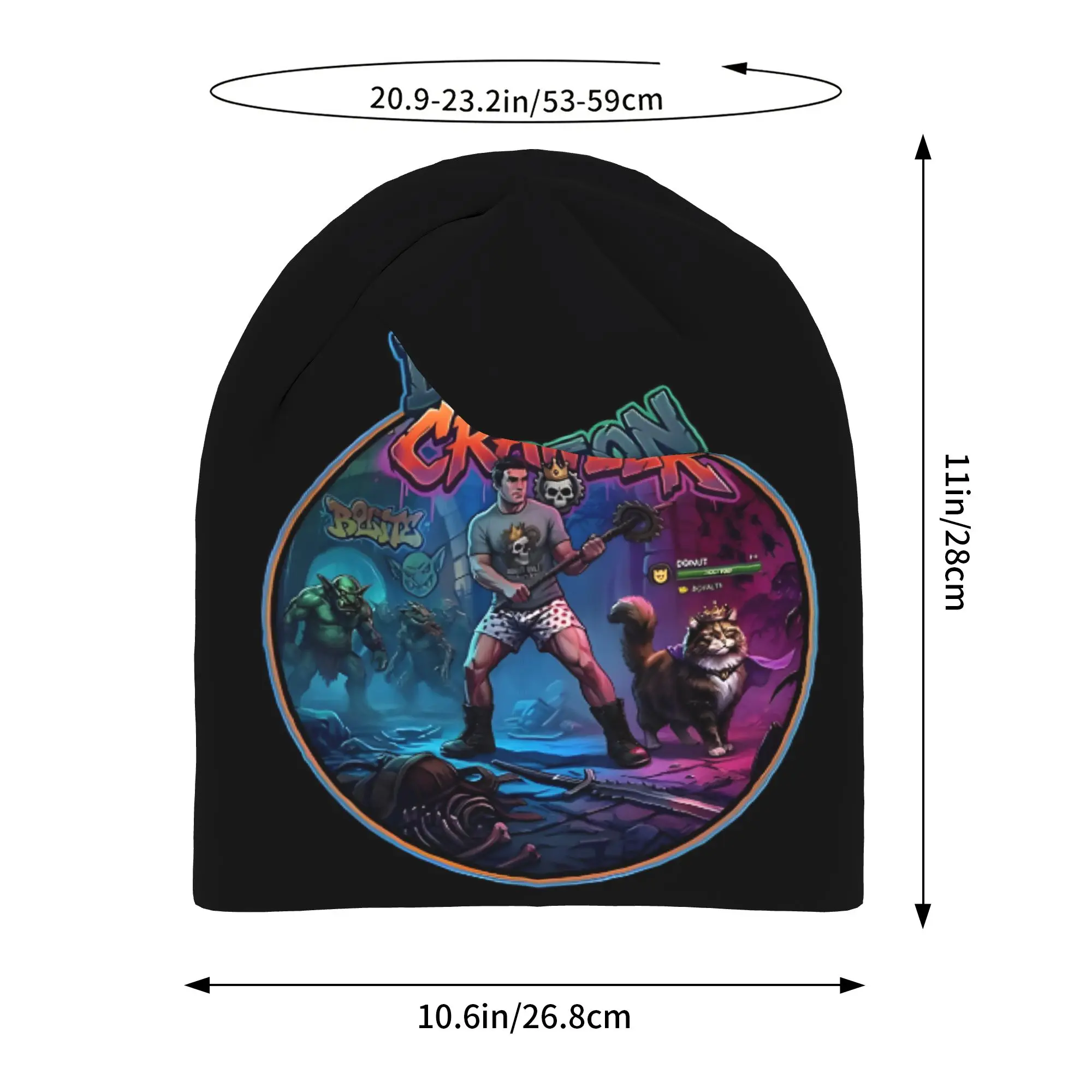 Gorros   Fashion Hats Dungeon Crawler Carl Princess Donut Thin Hat Bonnet Special Skullies Beanies Caps Men Women's Earmuffs