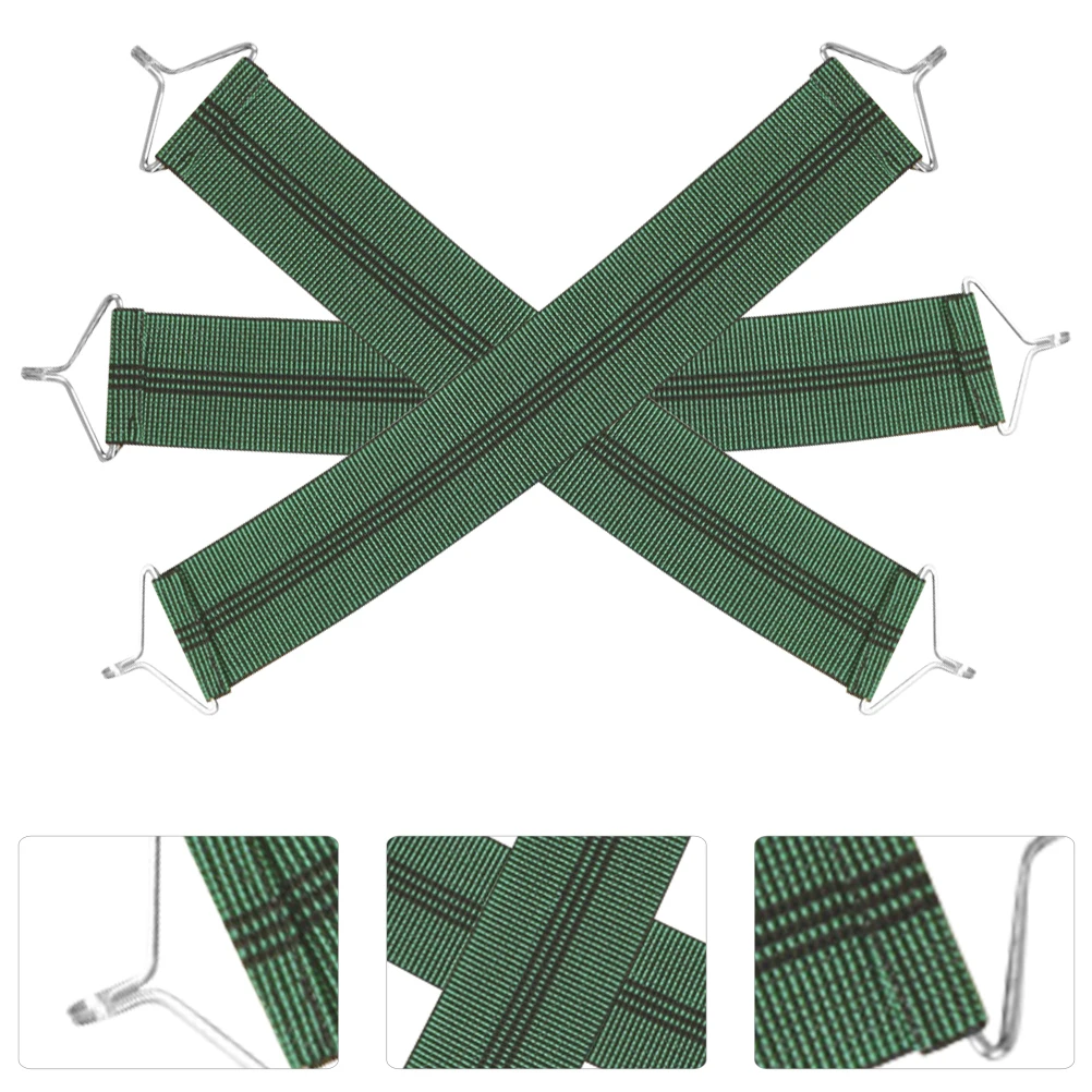 

3pcs Lounge Chair Reinforcement Straps Fabric Accessories Repair Kit Replacement Supplies Green Beach Chairs Outdoor Furniture