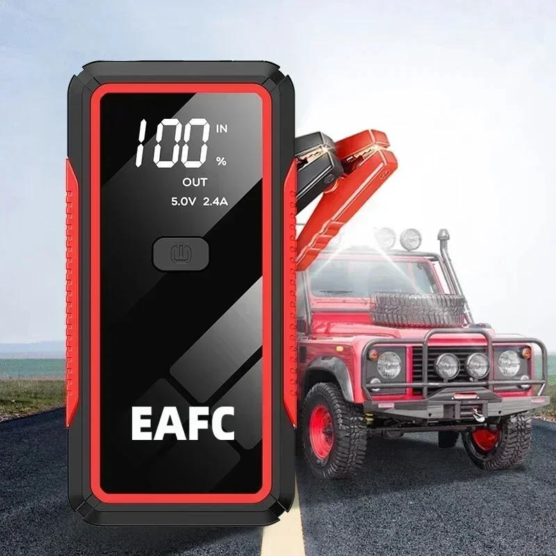 EAFC  Car Jump Starter Power Bank 12V Portable Car Battery Booster Charger Starting Device Petrol Diesel Car Starter Buster