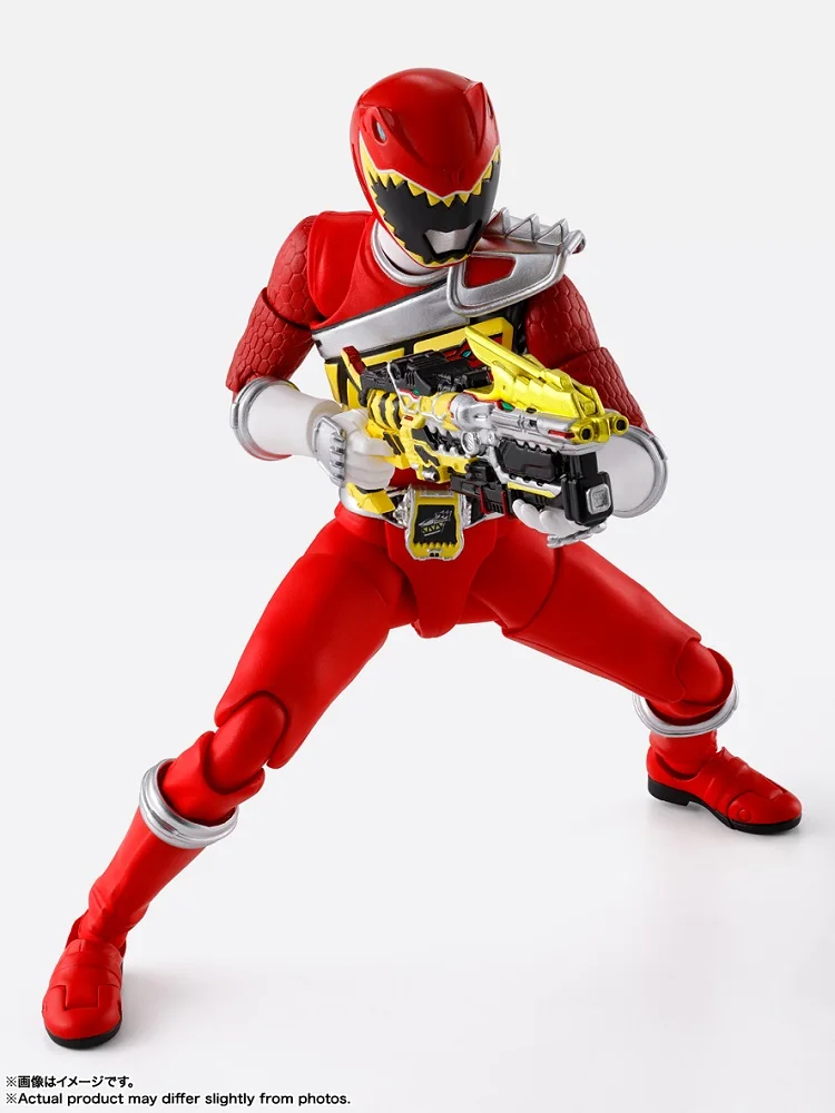 Bandai SHF Shinkocchou Seihou Zyuden Sentai Kyoryu Red Daigo Kiryu Action Figure In Stock