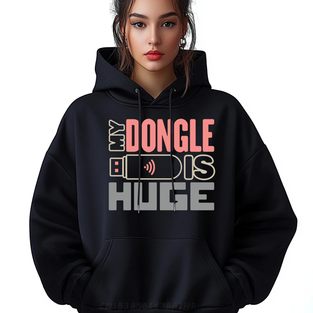 

Funny Computer programmer Developer My dongle is huge Graphic Tee Polyester Fiber Men Clothing Korean