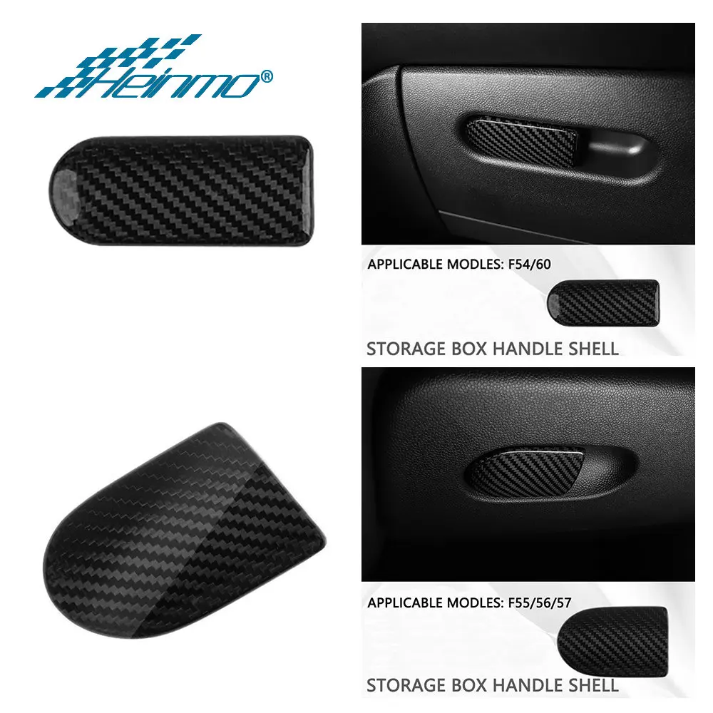 

For Mini F54 F60 Countryman Cooper F55 F56 F57 Car Accessories Interior Grab Storage Box Handle Cover Made of Real Carbon Fiber