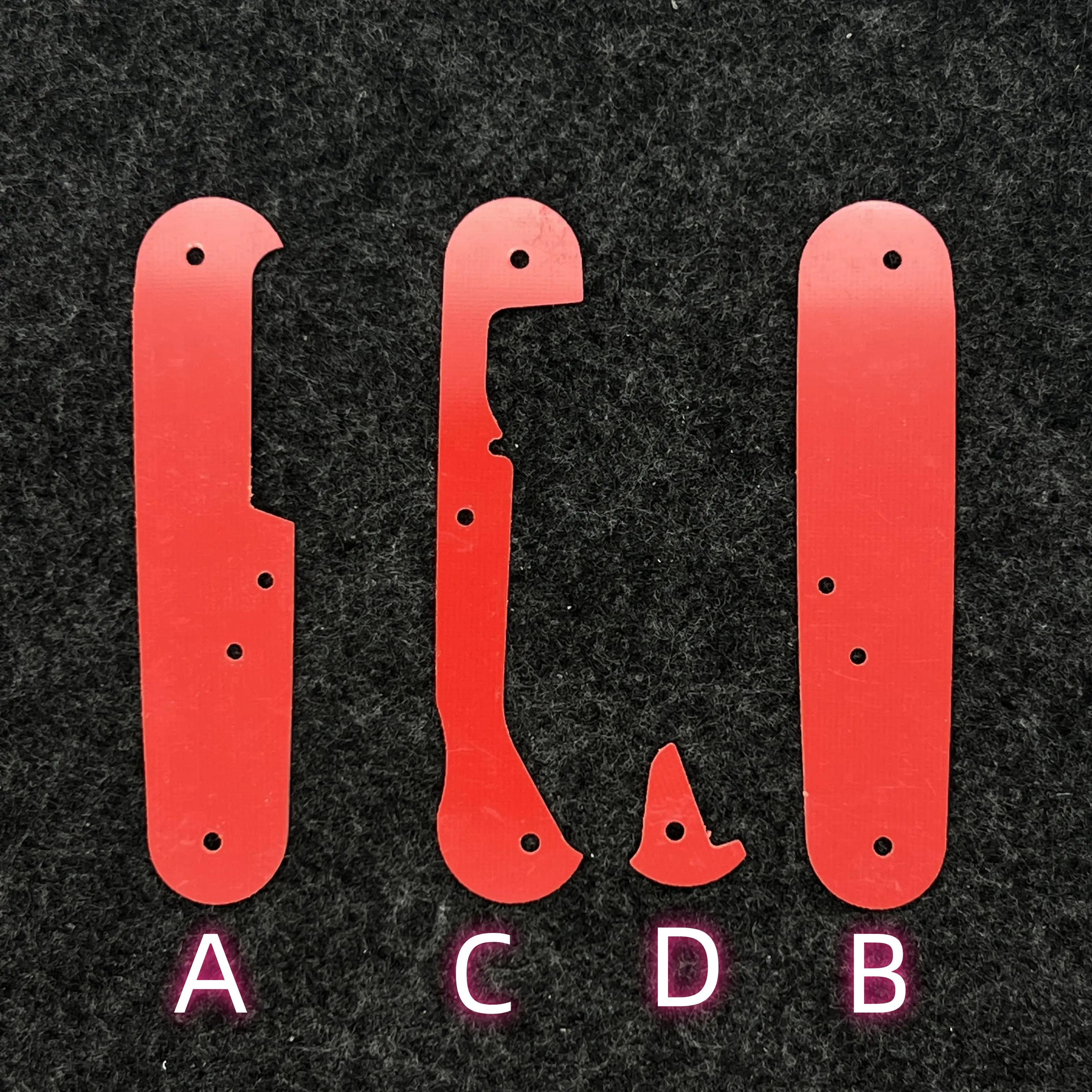 Revestimiento de revestimiento rojo G10, placa de sujeción, partición para cuchillos del ejército suizo Victorinox de 91MM, accesorios DIY SAK