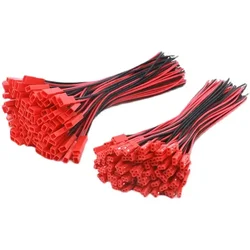 10Pairs 100mm 150mm 2 Pin JST Plug Connector Male+Female Plug Connector Cable Wire for RC Toys Battery LED Lamp