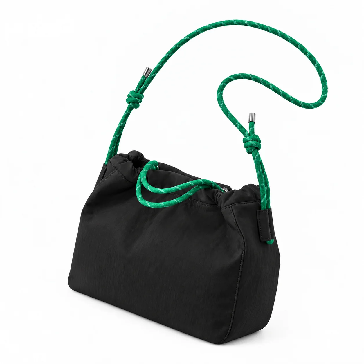 Große Kapazität, Kordelzug-Tragetasche, 9,5 l, leichte Nylon-Handtasche, wasserdichte Damen-Umhängetasche, mehrwegige Umhängetasche – Detail 3