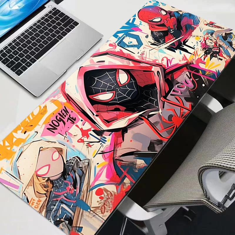 

Компьютерный коврик для мыши Varmilo с клавиатурой, нескользящий игровой коврик в стиле аниме, стол XXL, ковер для геймера, настольный коврик, мягкий коврик для мыши S-Spider-Man