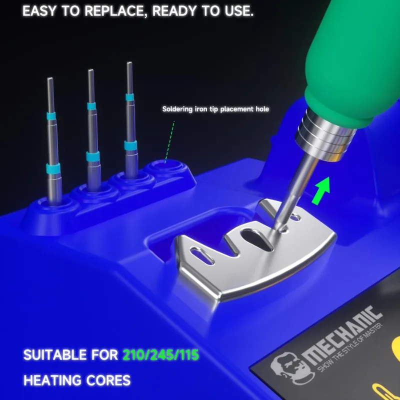 High-Efficiency Turbo 3 Soldering Station 3s Fast Heating & Rapid Tin Melting Stable Power Output for Electronics Manufacturing