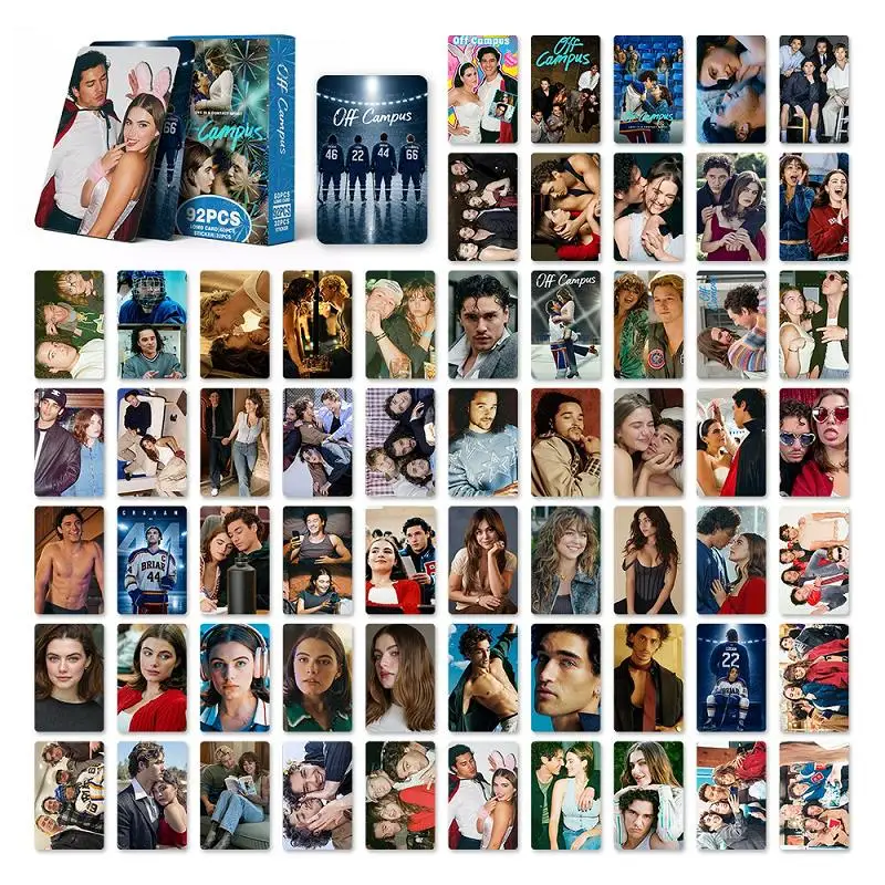 92Pcs/Set Off Campus American Drama Pack 60 Lomo Cards 32 Mini Stickers Character Photocards Decor Gift for Fans view 6