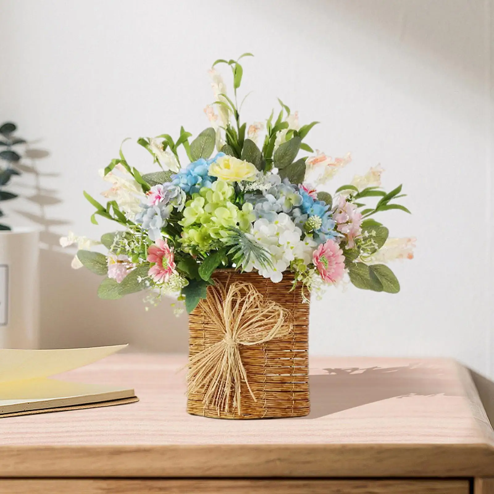 

Door Hanger Basket Wreath Decorative Party Supplies Front Door Wreath for Indoor Outdoor Outside Festival Party Home Decoration