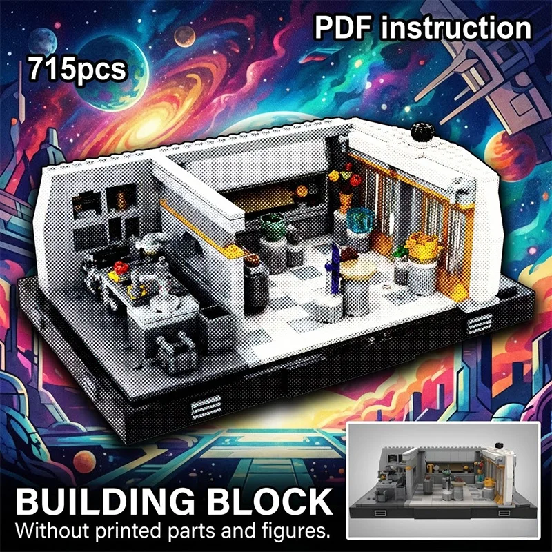 

MOC Block Model Star movie Sci-Fi Space Station Laboratory Interior & Workshop
