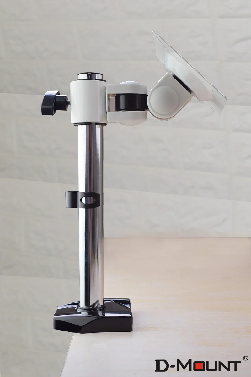 

GM900 10"-27" 24" height adjustable 10kg white metal base monitor desktop stand single screen holder