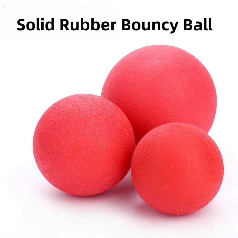 Hard Solid Rubber Balls for Dog Bite Resistant and Indestructible Dog Training Ball Pet Chew Play Fetch Bite Toy TPR Bouncy Ball