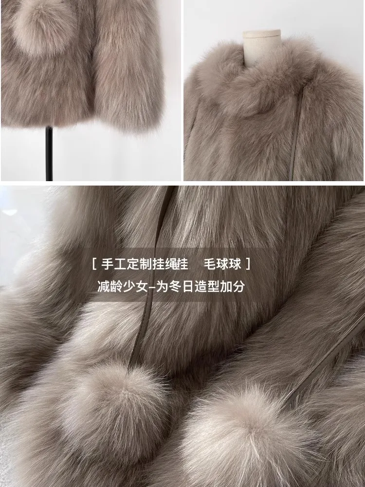 2025 الملابس النسائية معطف الفرو الصناعي شتاء جديد 1116