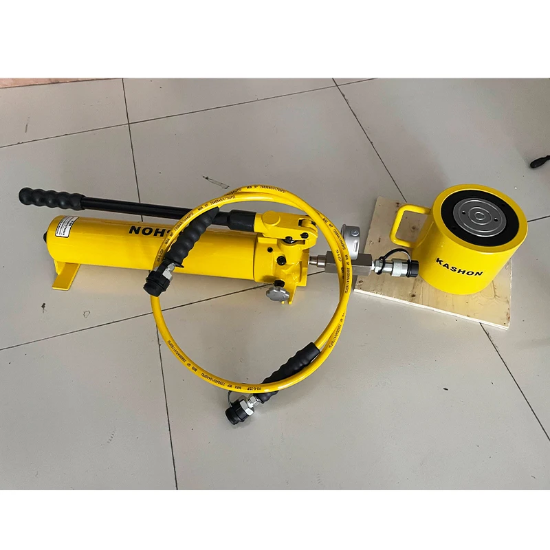 Enerpac Same, SCL1002H, set completo Set cilindro idraulico e pompa manuale da 100 tonnellate di altezza bassa