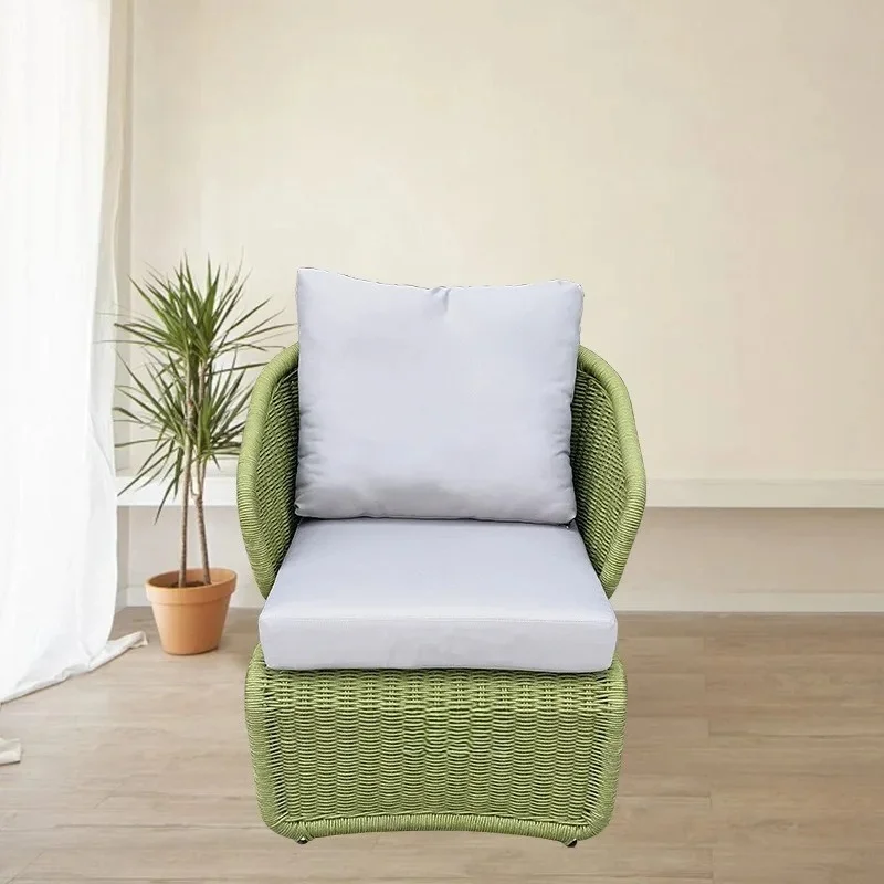 Outdoor Furniture Balcony Garden Creative Rattan Table and Chair