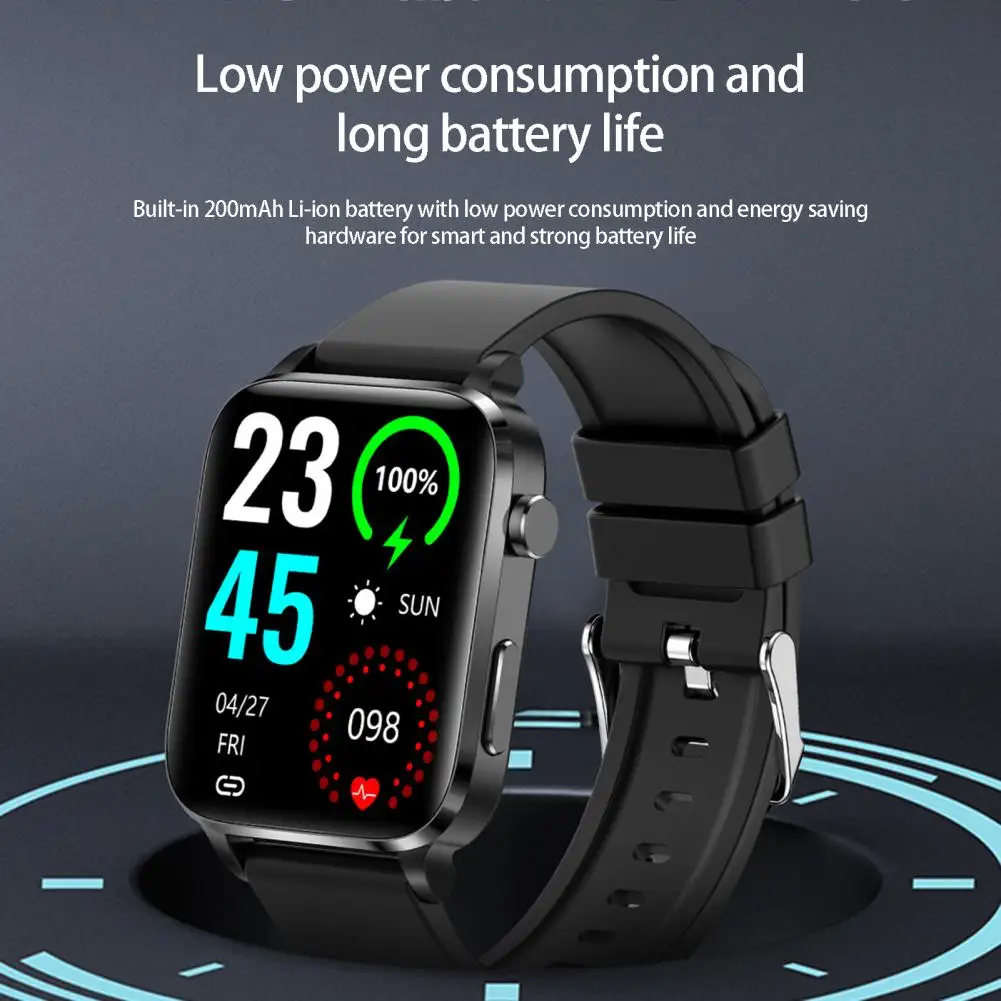 Health Monitoring 200mAh Support Calorie/Distance Calculation Wrist Smart Watch Outdoor Sports