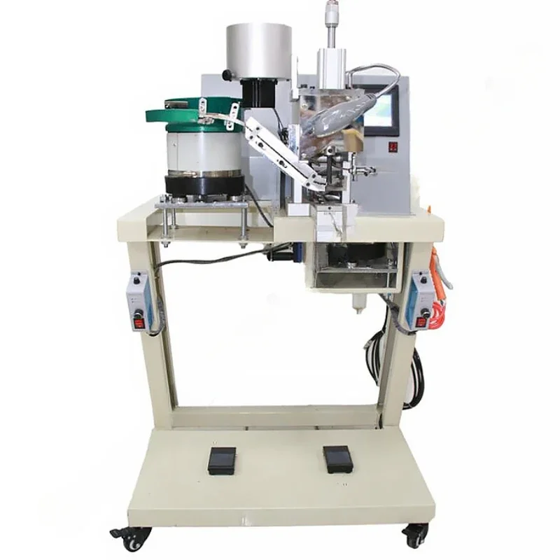 fully automatic button making machine metal coins making machine inserting round button button badge machine