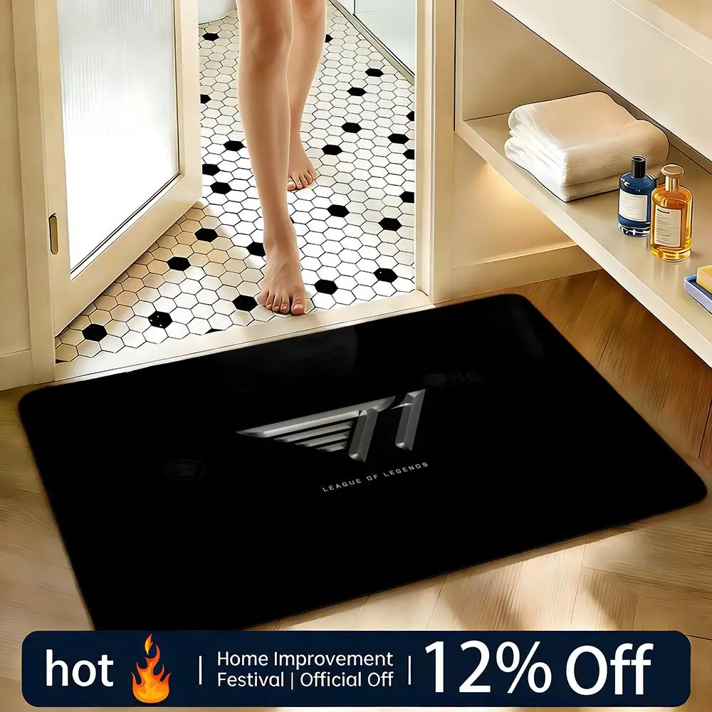 Soft Absorbent Non-Slip Rug Player Faker Floor Mat Home Decor Doormat Bedroom Floor Mat Shower Carpet