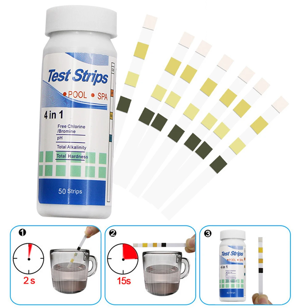 Ph Test Paper 50 PH Monitors Paper Accurate Readings Chlorine And Alkalinity Easy To Follow Instructions Brand New