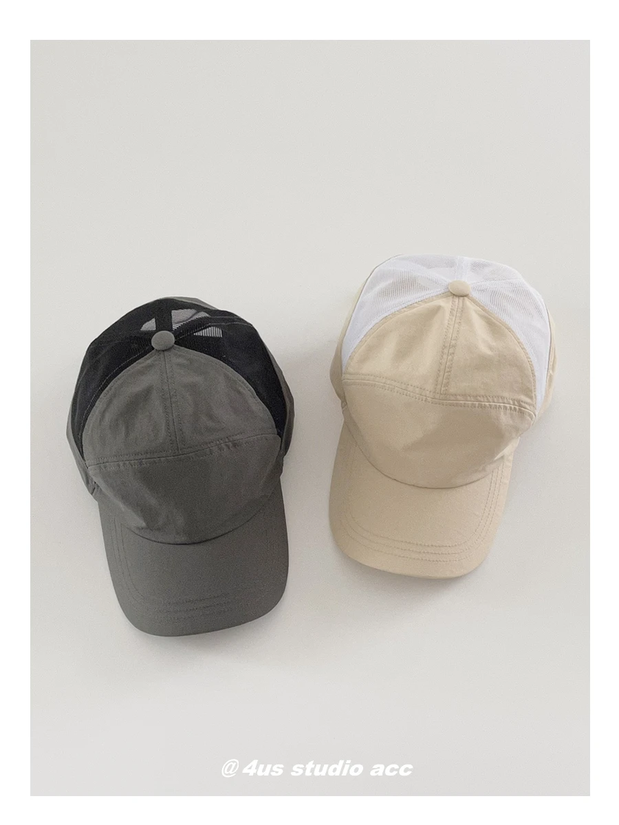 

Summer Breathable Net Cap Outdoor Travel Sun-Proof Baseball Cap Women's Deep Top Big Head Circumference Sun-Proof Peaked Cap Men