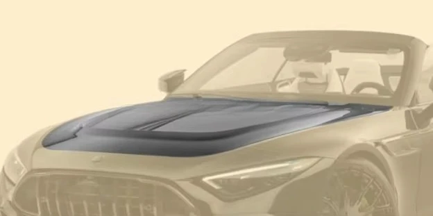 Tuning for SL-Class R 232  SL 63 2024 to 2026 Full Dry Carbon Fiber Soft Body Kit Front Hood Bonnet