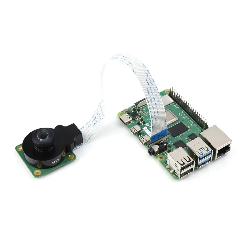 Objectif haute résolution M12, 14MP, angle ultra grand 184.6 °, distance focale 2.72mm, compatible avec appareil photo Raspberry Pi, haute qualité