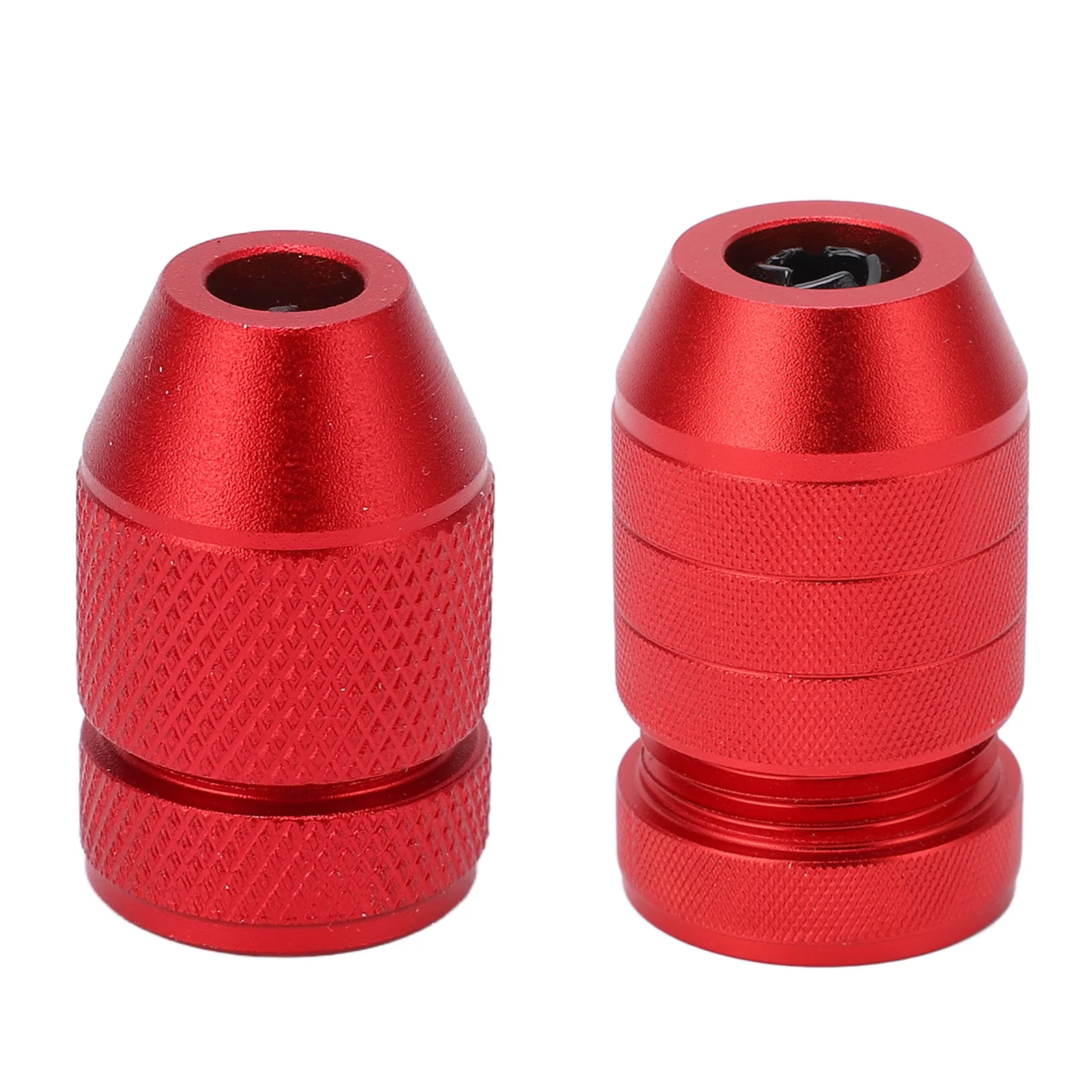 

Adjustable Aluminum Alloy Drill Bit Stop Ring Red Nylon Inner Ring Precision Non-slip Stopper Plastic Drill Bit Woodworking Tool