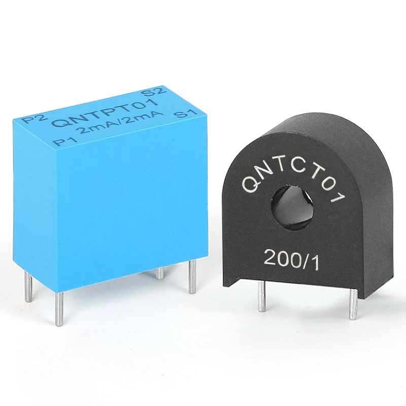 محول تيار عالي التردد 2k 200khz QNTPT01 2mA 2mA QNTCT01 1A 5mA 200:1 محول كورينت صغير من الفريت CT