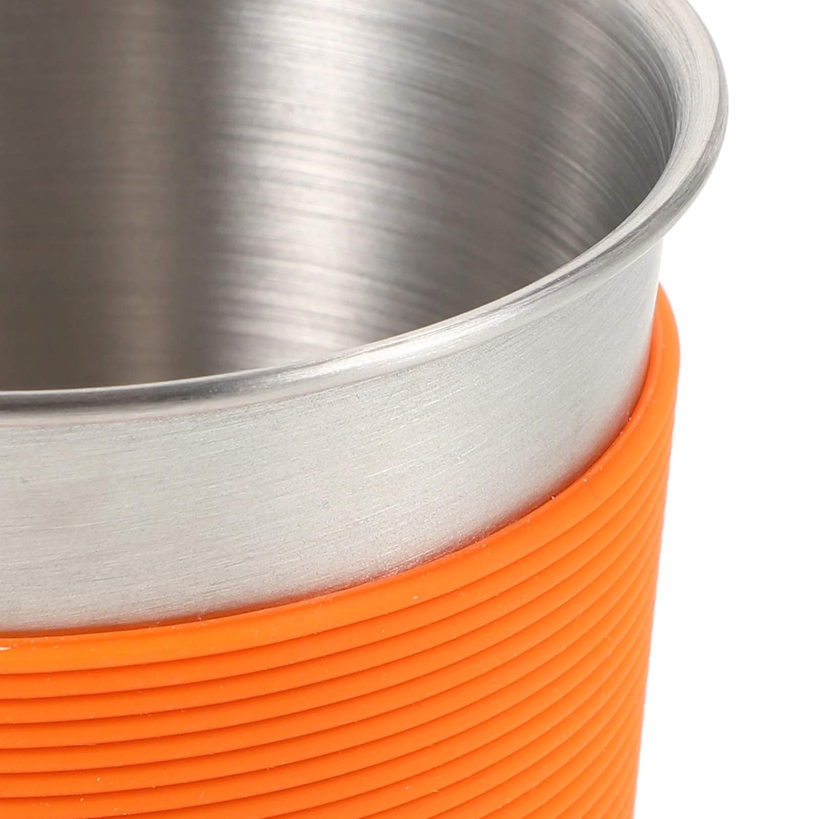 

2Pcs Stainless Steel Drinking Cup Silicone Sleeve Metal Coffee Mug Anti-Scalding Cup for Camping Home Office Tea Milk