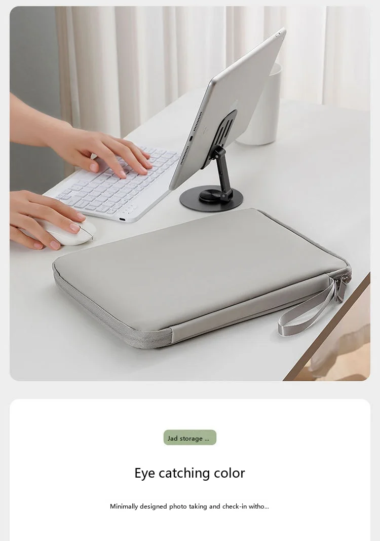 PU-Tablet-Hülle 10,9-13,3 Zoll Schutztasche für iPad mit weichem Futter – Detail 11