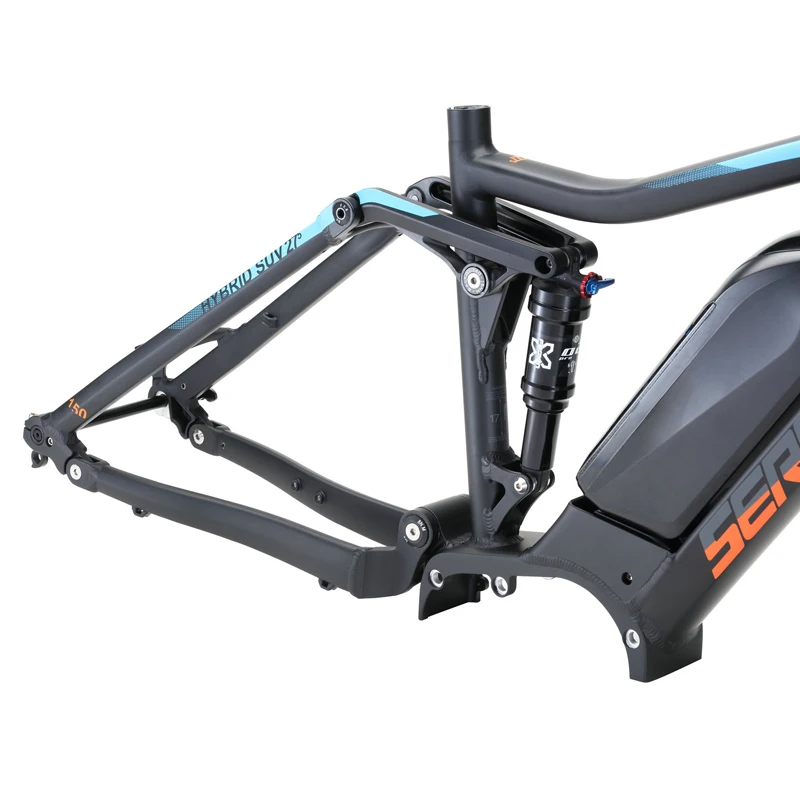 SEROXAT Mountain Bike Frame AM Frame 27.5 29er MTB DH Frame telaio bici ibrida in lega di alluminio ammortizzatore posteriore 150mm motore e-bike