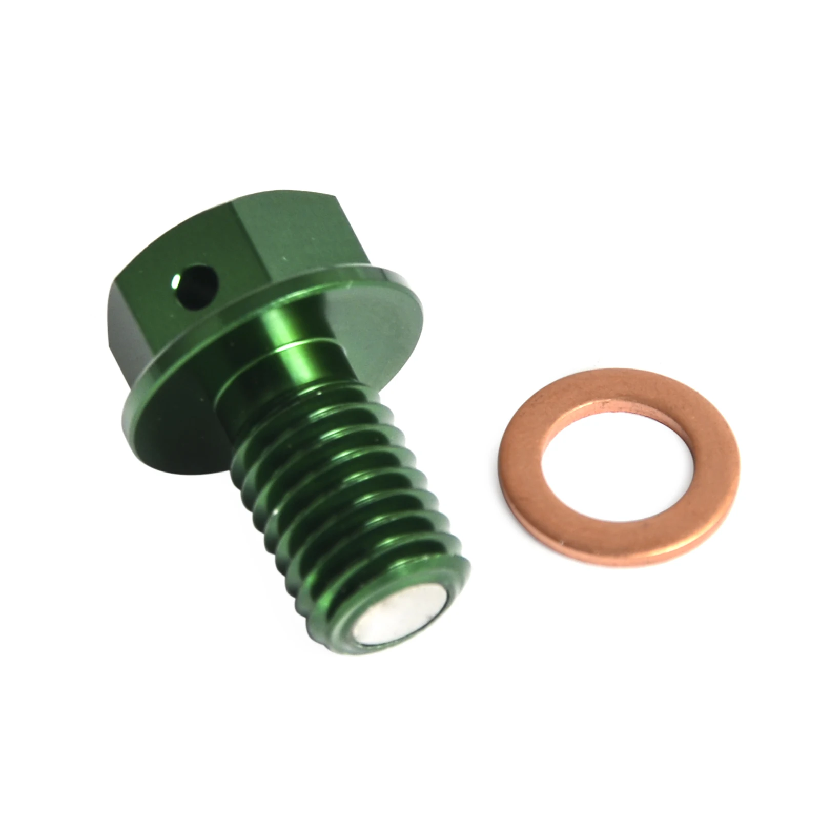 NICECNC For Kawasaki KX 60 65 80 85 100 125 250 250f 450f 500 KX60 KX65 KX80 KX85 KX100 Magnetic Oil Drain Bolt Plugs Green