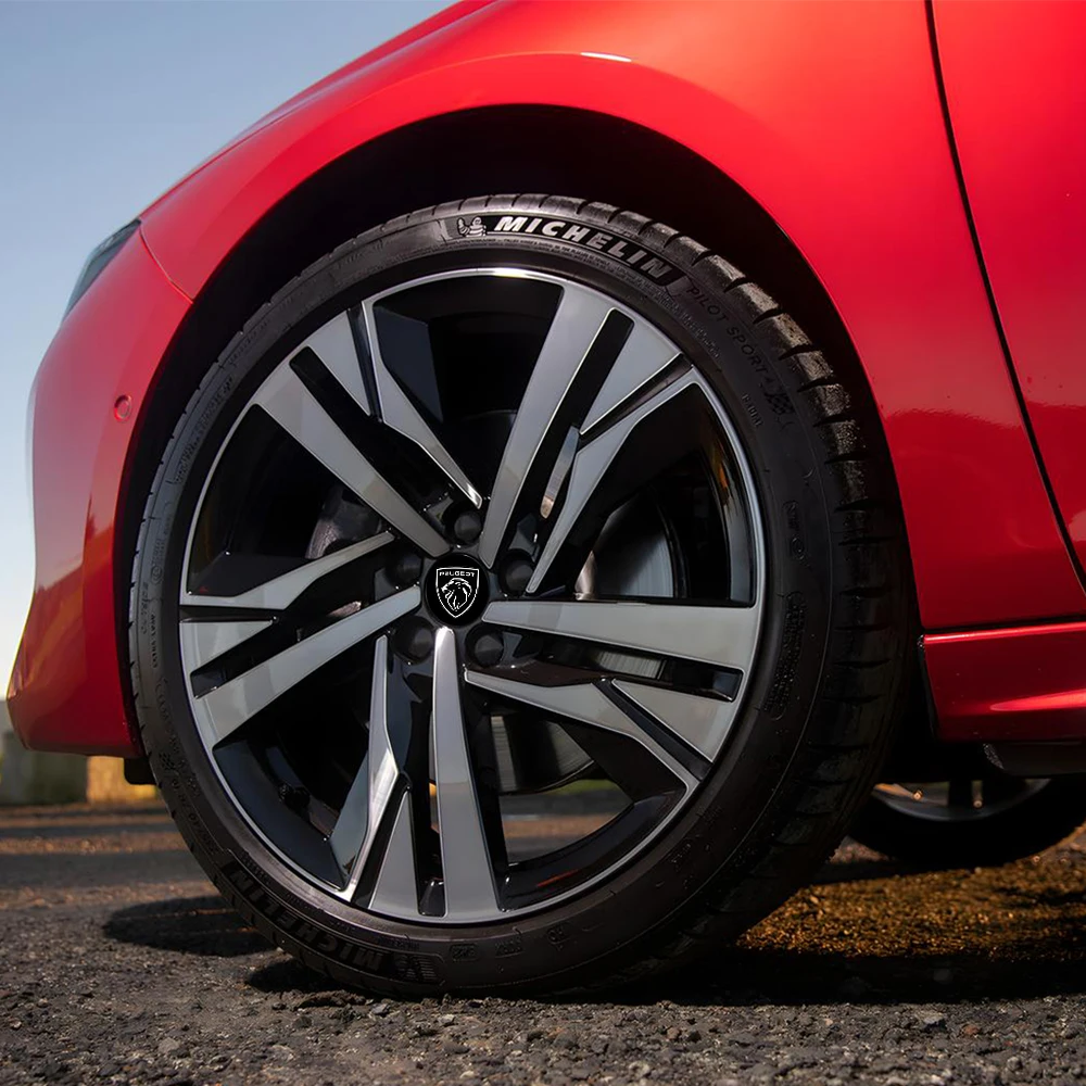 4 قطعة 60 مللي متر تصفيف السيارة سيارة محور عجلات مركز شارة قبعات ديكور ل جديد بيجو 206 208 207 3008 308 2008 107 508 106 108 408 #2