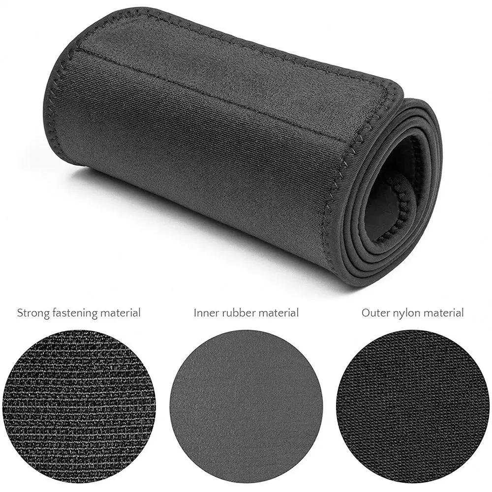 Polyester Taillengürtel mit Neopren-Unterstützung für den unteren Rücken, Schmerzlinderung, Lendenwirbelkontrolle, Sportlicher Nahtloser Körpergurt – Detail 12