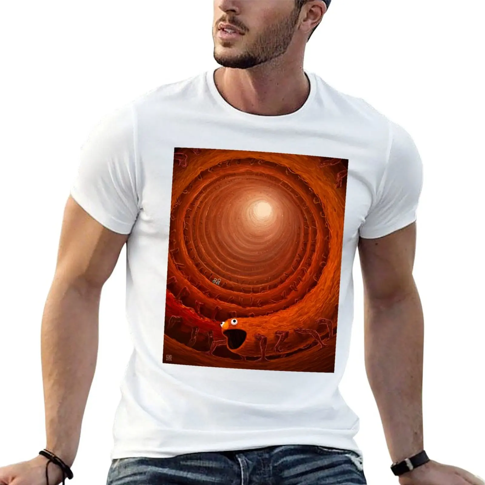 

shirt Elongated t shirt cotton pack t T-Shirt Escaping man Elmo designer