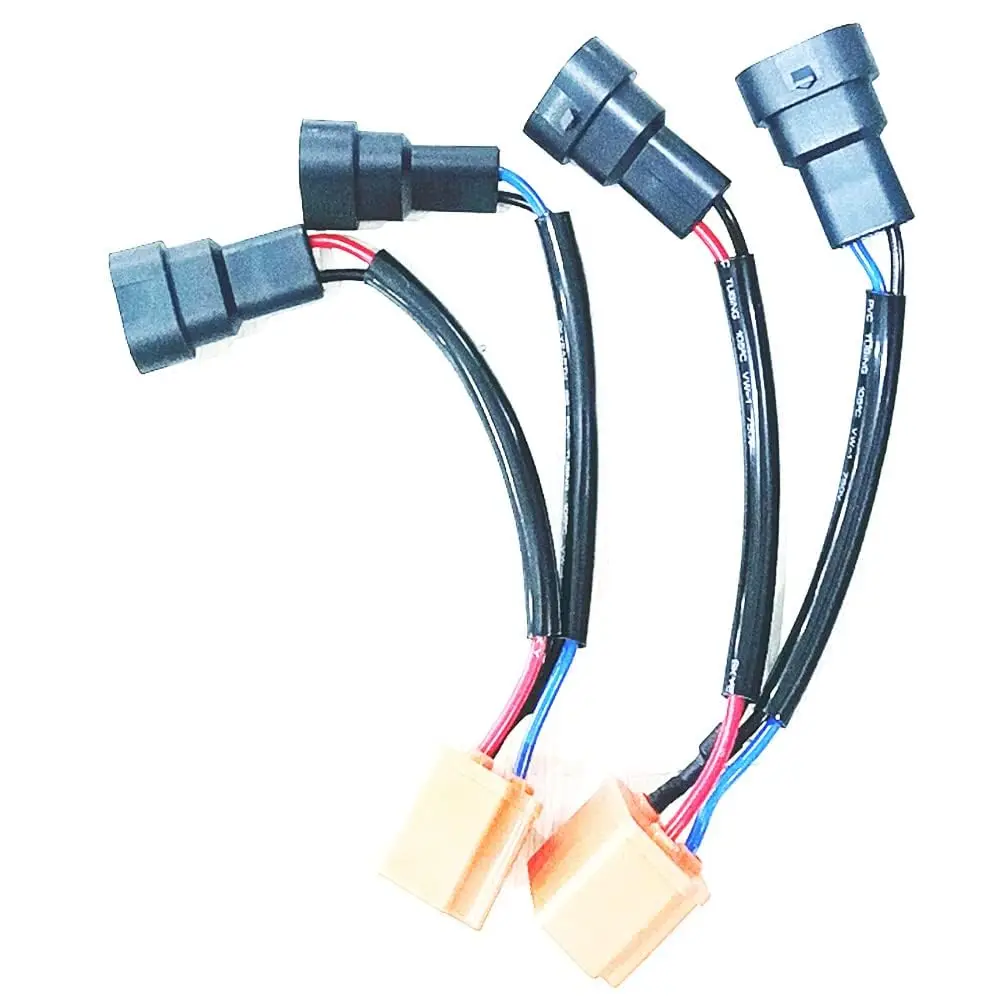 Fotografia 5: 2 PCS 9006/9005 para H4 Farol Lâmpada Conversão Fio Adaptador Conector de Cablagem