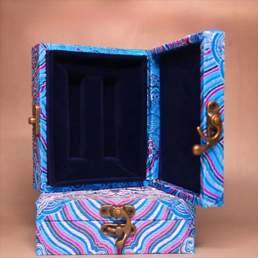 Collector-Grade Dual-Seal Case Handcrafted Shoushan Stone Seal Box with Velvet Lining | Luxury Art Gift & New Premium Packaging