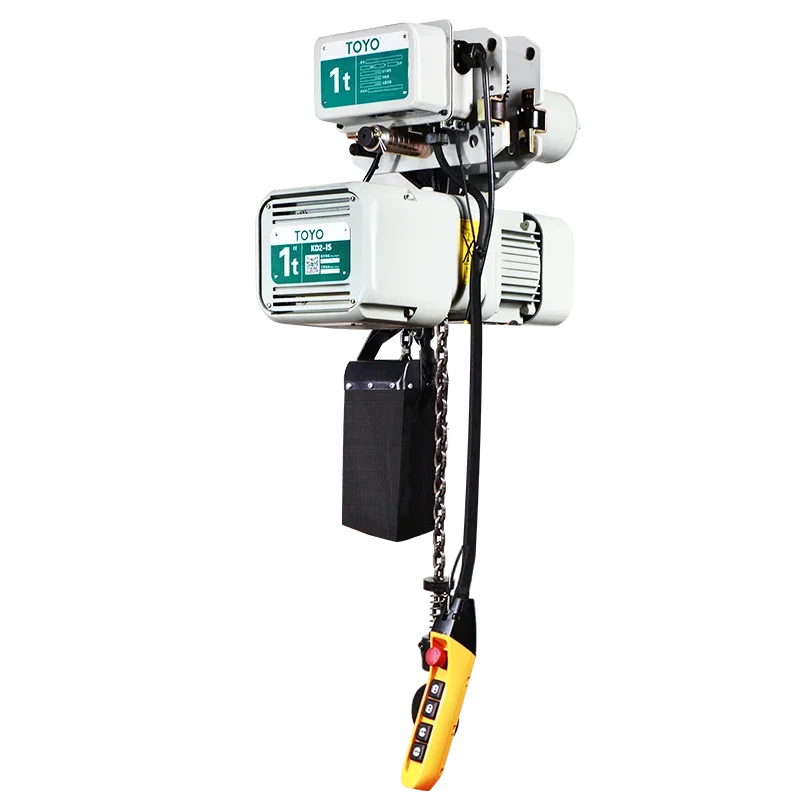 Dual Speed 1ton 2 3 5 Ton 6 Electric Chain Hoist With Electric Trolley