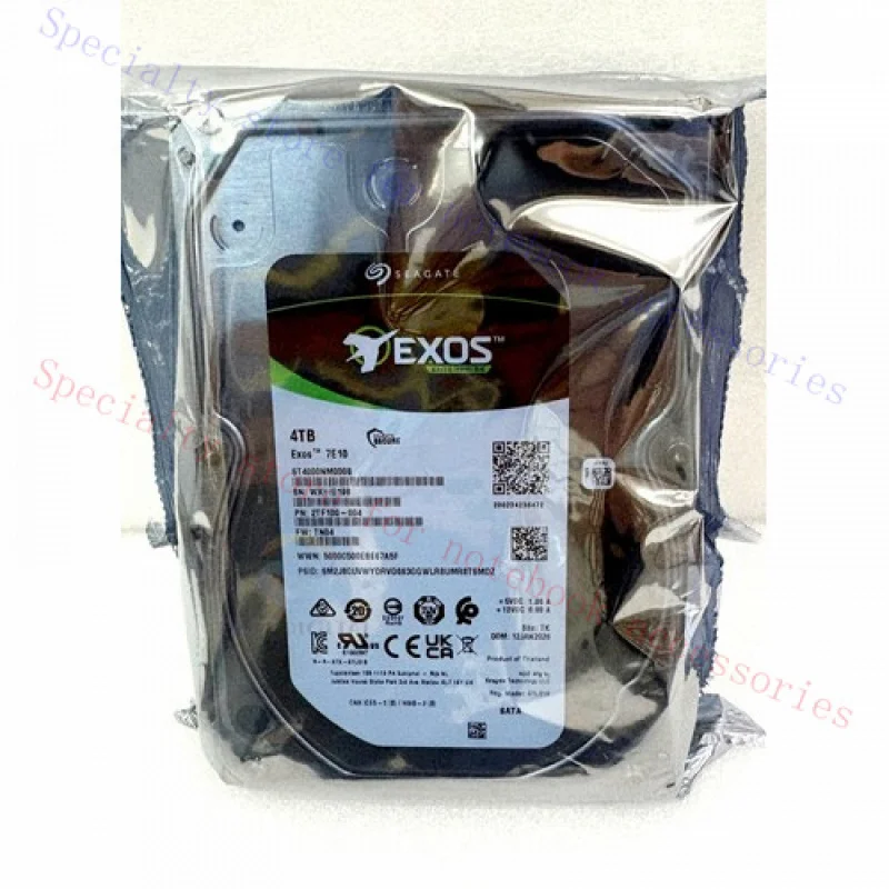 

R+ For Seagate Exos 7E10 ST4000NM000B 4TB SATA 3.5" 7200RPM 256MB 6Gb/s Hard Drive