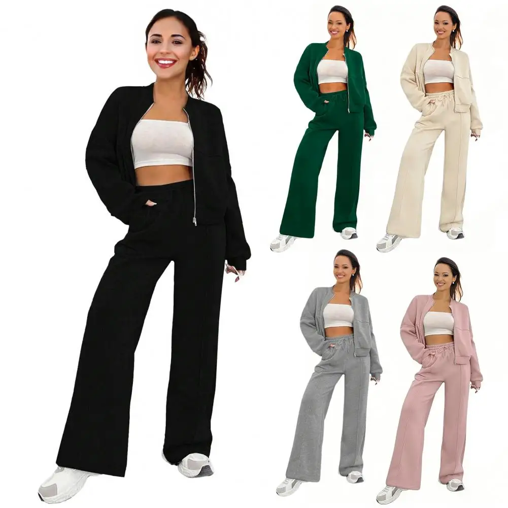 

Весенне-осенняя женская толстовка с капюшоном, комплект из двух предметов, женский повседневный кардиган на молнии, куртка, длинные брюки, топ, брюки, комплект, женский спортивный костюм