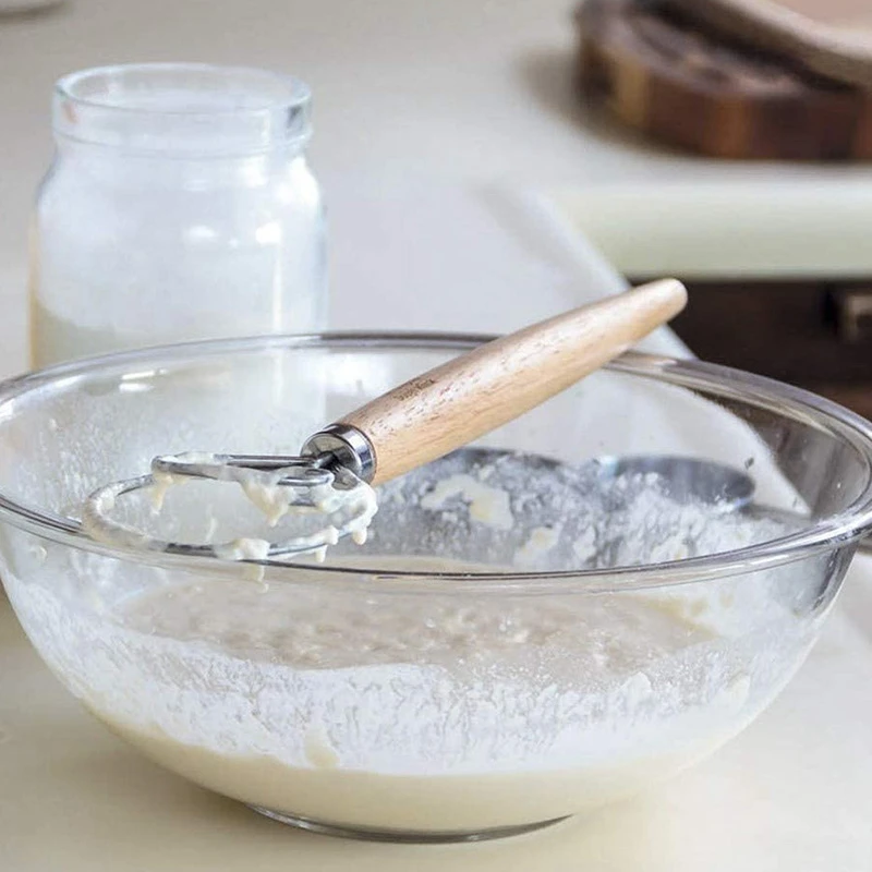 デンマークの生地泡立て器パンミキサー、ケーキ、デザート、ピザ、ペストリー、キッチンベーキングツール、3個用のステンレス鋼オランダ泡立て器