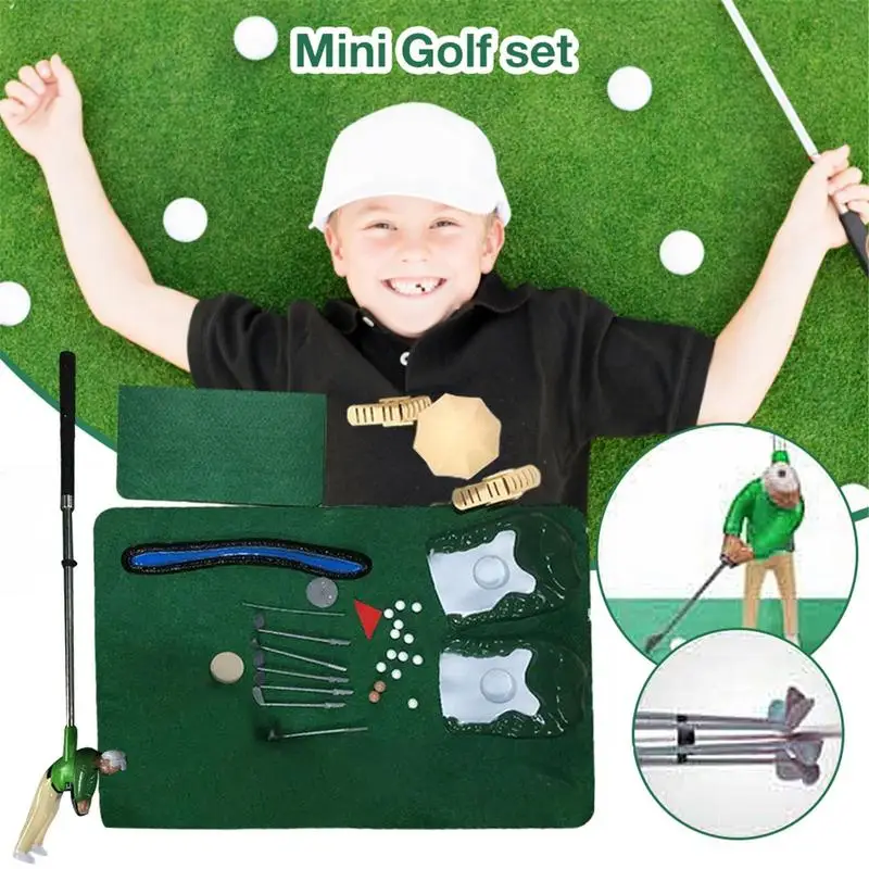 Mini Golf Professional Practice Set kids Golf Training Ball Sport Set Children\'s Toy Golf Club Practice Ball Sports Indoor Game