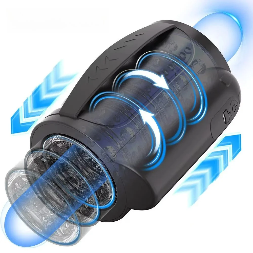 Automatic Male Masturbator Telescopic Rotation Vagina Masturbation Equipment Sex Toys for Men Goods for Adults Piston Mastubator
