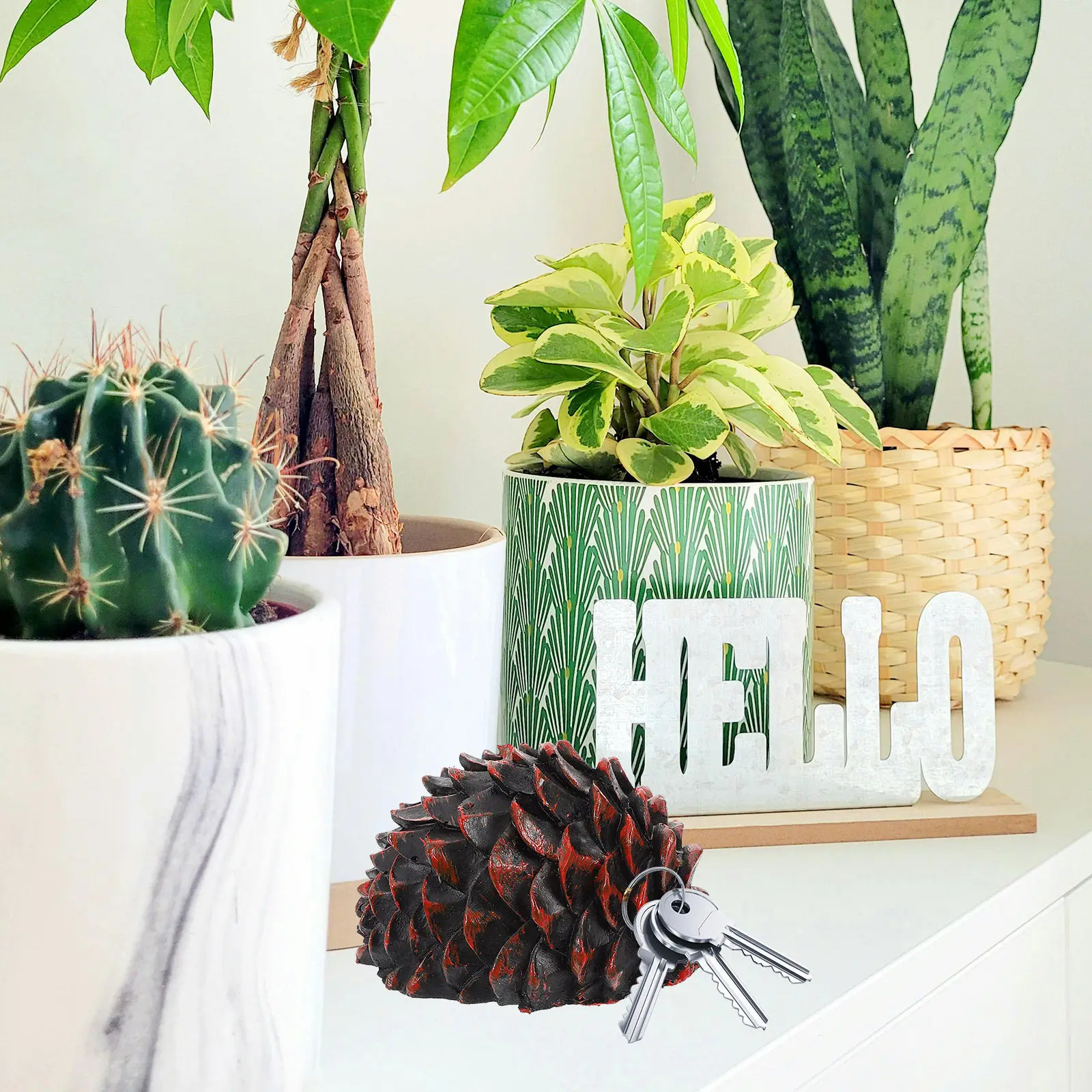 Spare Key Hider Storage Fake Pine Cone Hiders outside Cones